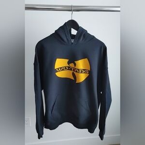 Vtg Y2K Wu-Tang Clan Gildan Pullover Hoodie Size XL Black Graphic